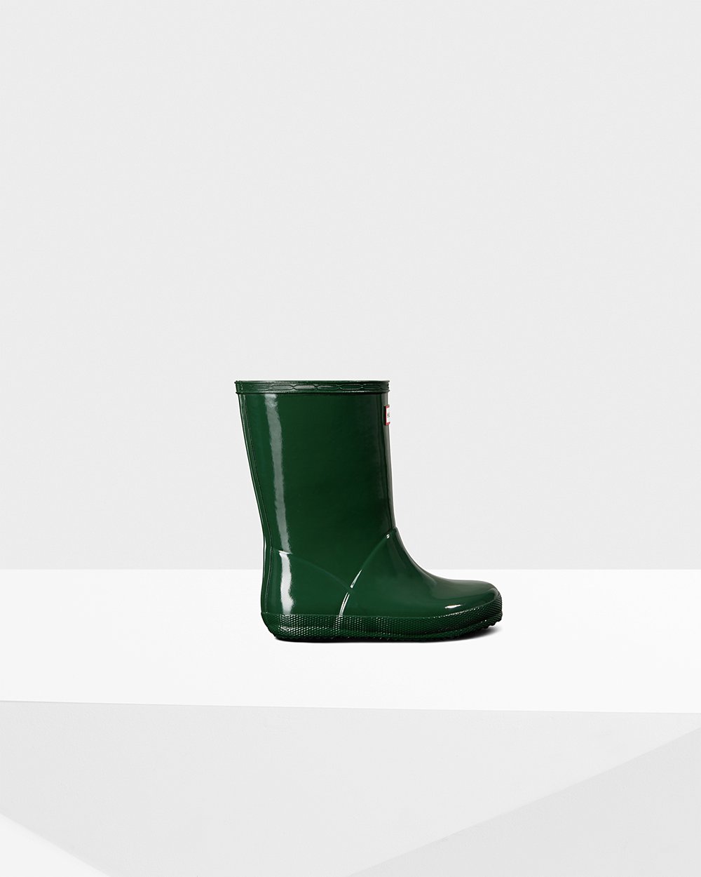 Botas De Agua Hunter Niños Verde Original First Classic Gloss 492075-OUB